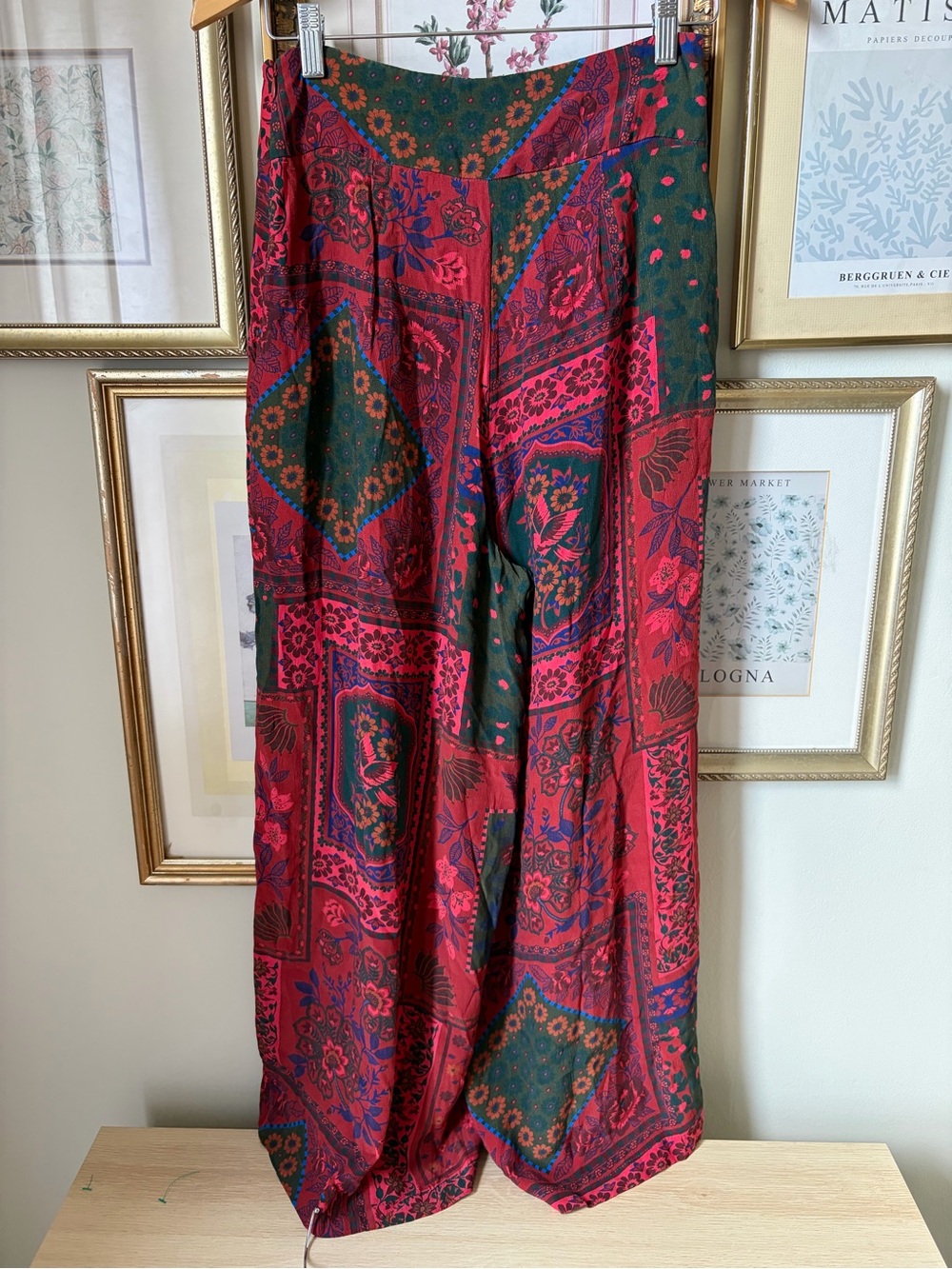 Farm Rio Wide-Leg Pants Small - Picture 6 of 12